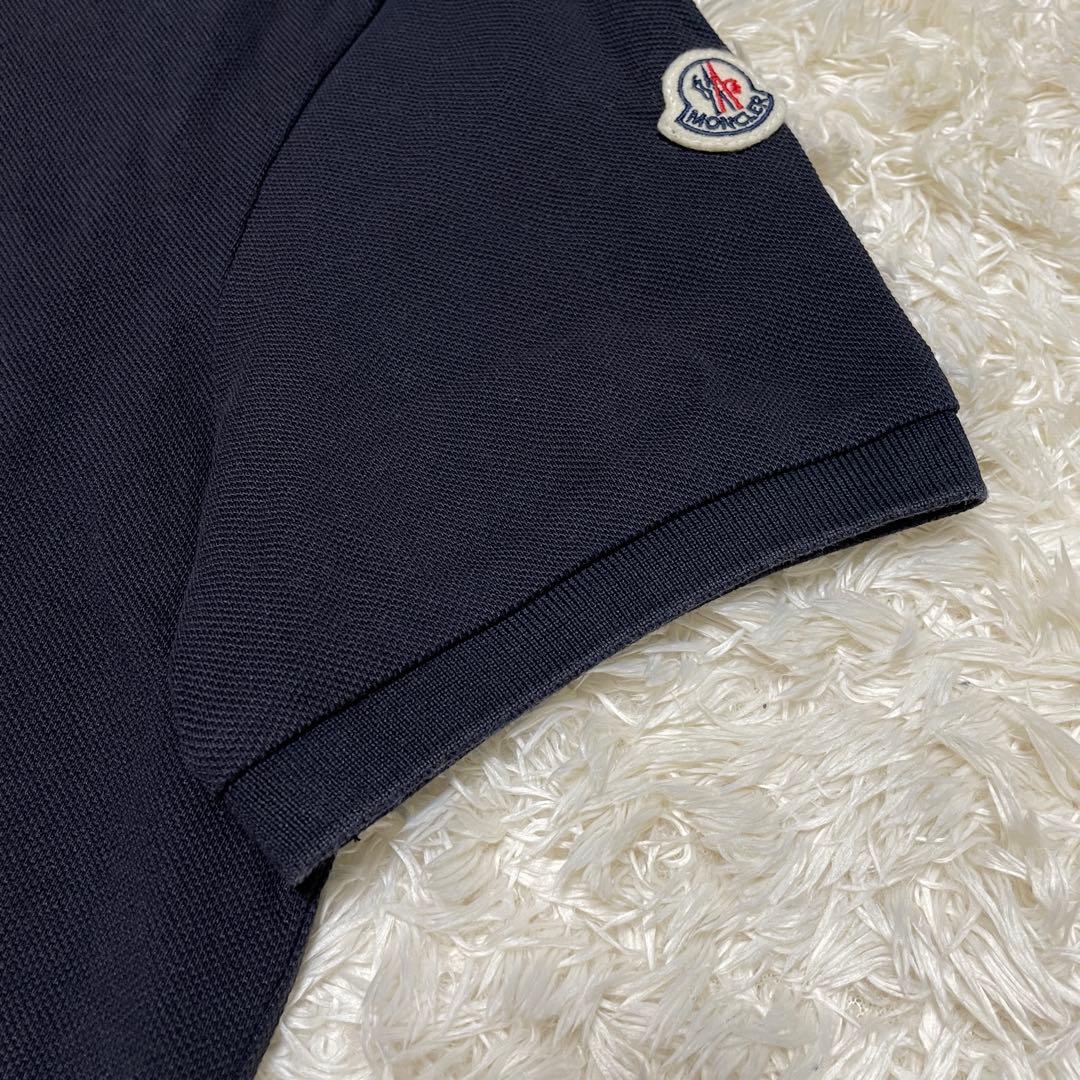 モンクレール 襟裏ロゴ マグリア ポロシャツ ネイビー Sサイズ - メルカリ