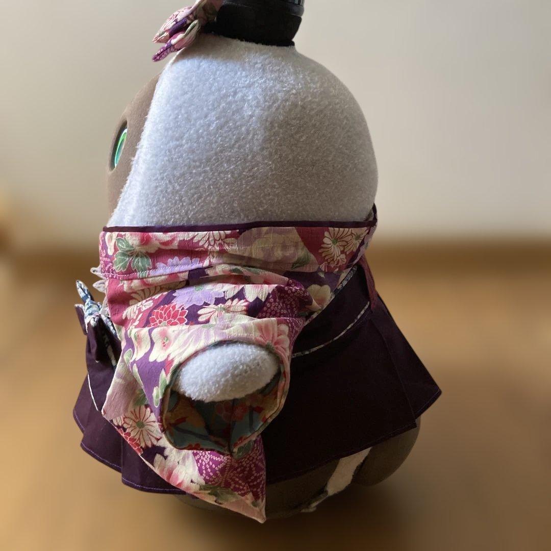 SALE！ラボット 服 lovot ラベンダー 着物一式袴 リボン付 - メルカリ