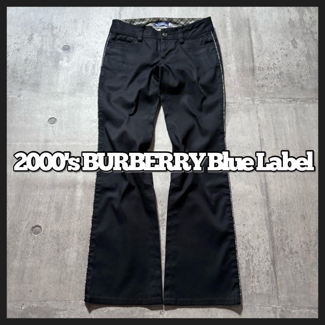 00s BURBERRY BLUE LABEL flare pants y2k - メルカリ