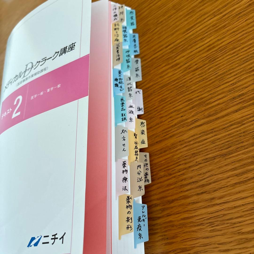 ニチイ メディカルドクターズクラーク講座 テキスト一式セット - メルカリ