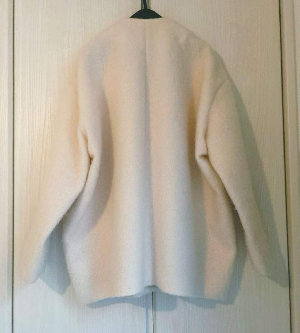 美品☆yori ウールモヘアシャギージャケット ベビーピンク 完売 春