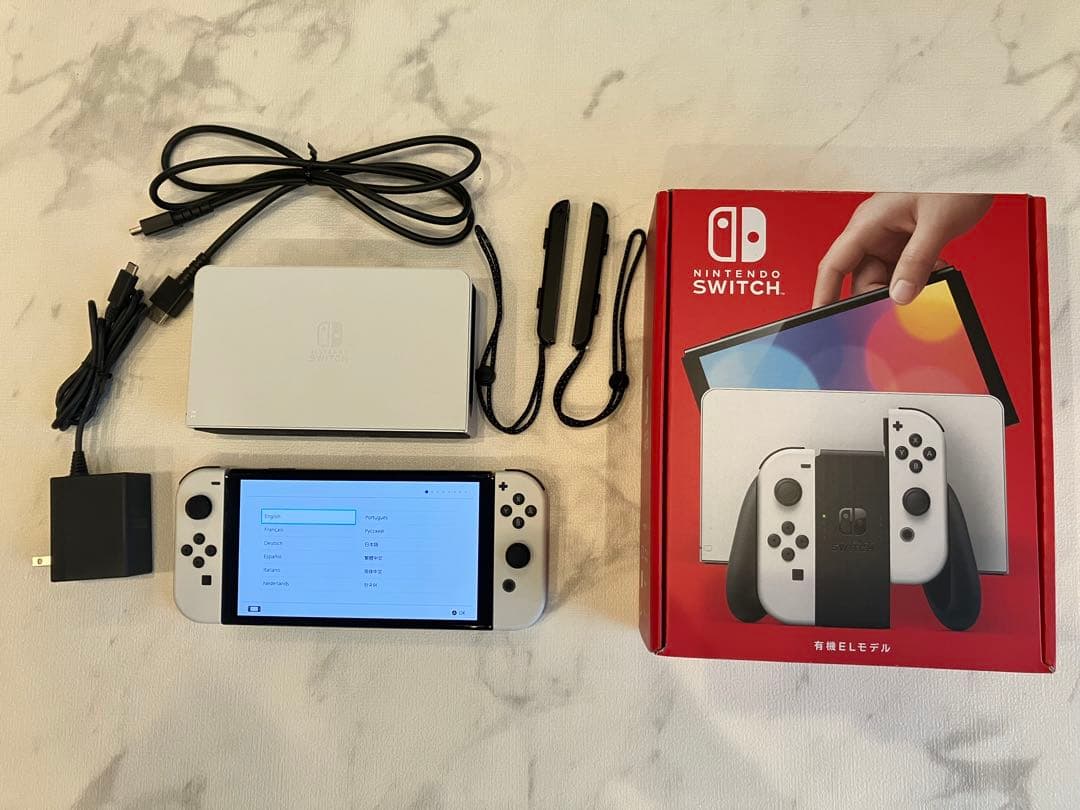 ニンテンドー　Switch　有機ELモデル Nintendo Switch 本体（有機ELモデル）【Joy-Con(L) ネオンブルー/(R