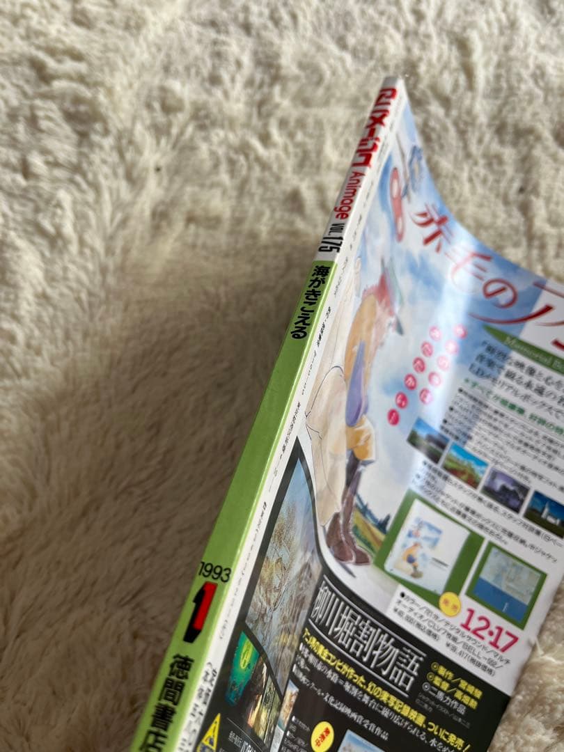 アニメージュ 1993年1月 VOL.175 海がきこえる ジブリ セラームーン