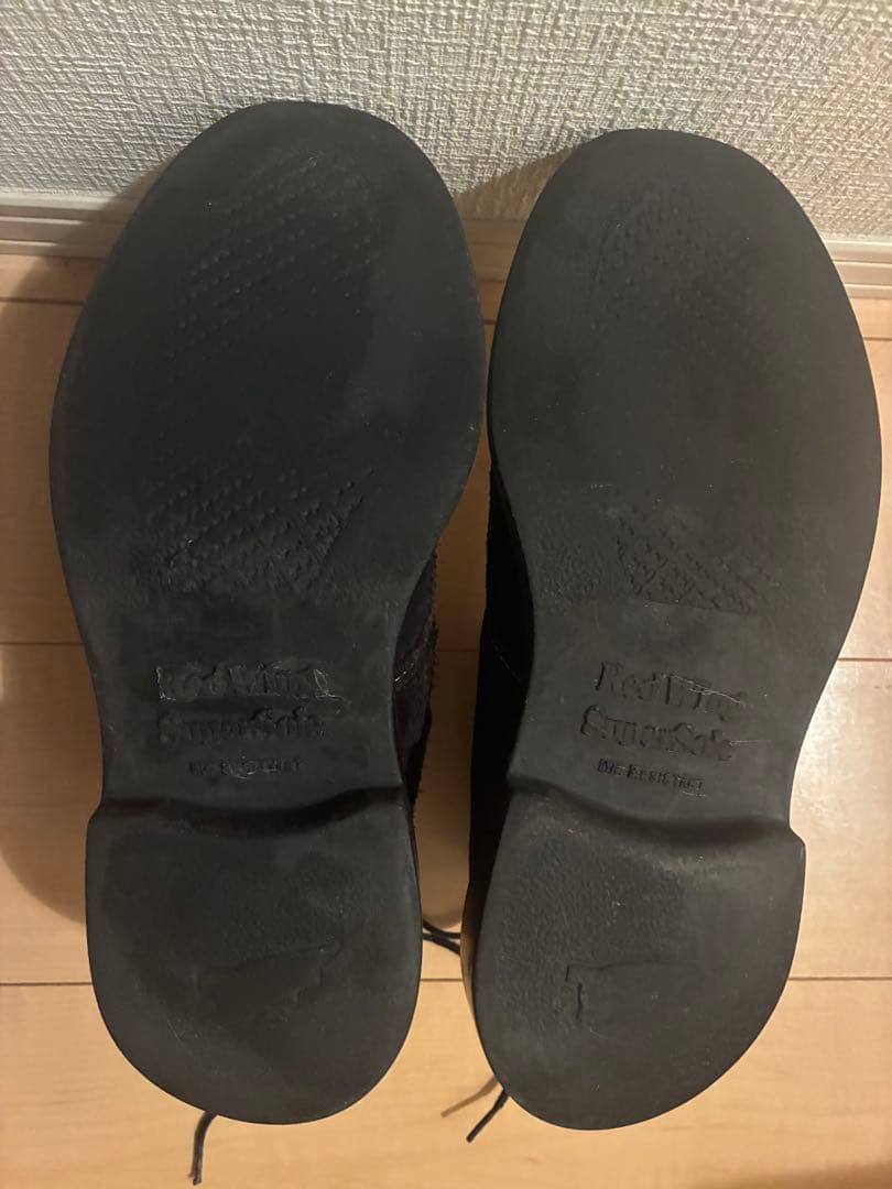 箱付】レッドウイングBEAMS別注 スーパーソールスエードD8805 ブラック