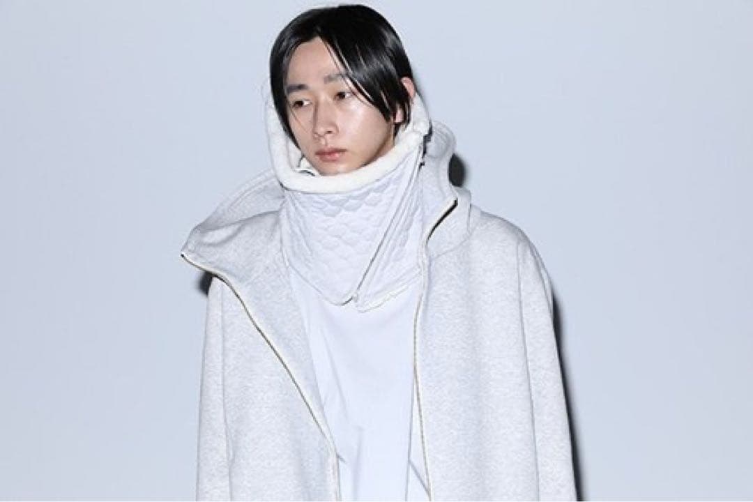 【レア】HATRA 17AW ネックウォーマー hatra ハトラ HOODY[GREY]_
