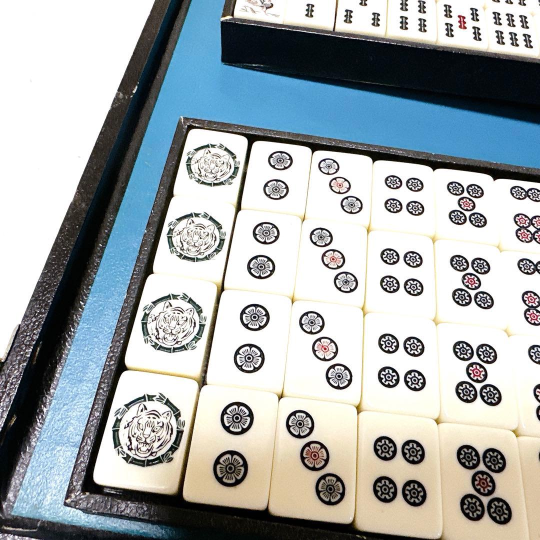 希少 雀鬼 黒虎 昭和レトロ 麻雀牌 背黒 虎牌 - メルカリ