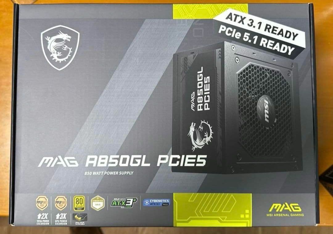 MSI MAG A850GL PCIE5 850W電源 Amazon | MSI MAG A850GL PCIE5 PC電源ユニット 850W ATX3.1/PCIe 5.1