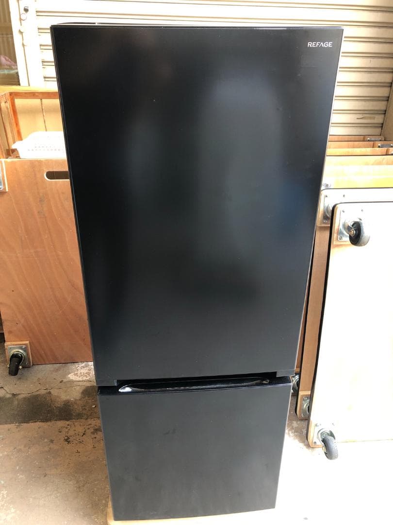 全国送料無料 ヤマダ 2024年製 冷蔵庫 YRZ-F15LK 一人暮らし REFAGE YRZ-F15LK 2ドア冷蔵庫 156L 右開き ブラック | ヤマダウェブコム
