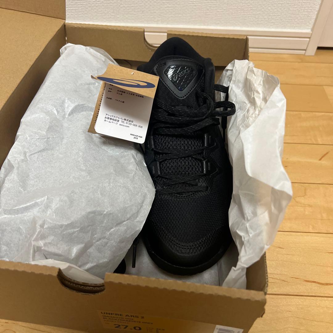 本日で終了　UNPRE ARS 2 バスケットシューズ 27.0cm 黒