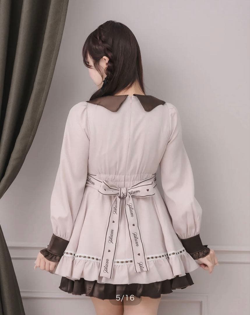 pium ぴうむ melty chocolateフレアミニワンピース ピンク - メルカリ