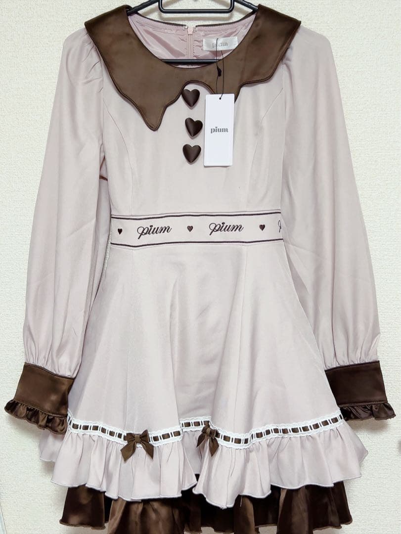 pium ぴうむ melty chocolateフレアミニワンピース ピンク - メルカリ