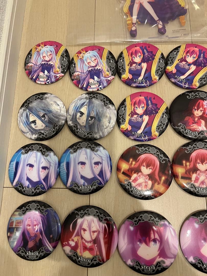 ノーゲーム・ノーライフ ラッキー缶バッジ まとめ売り 33点セット