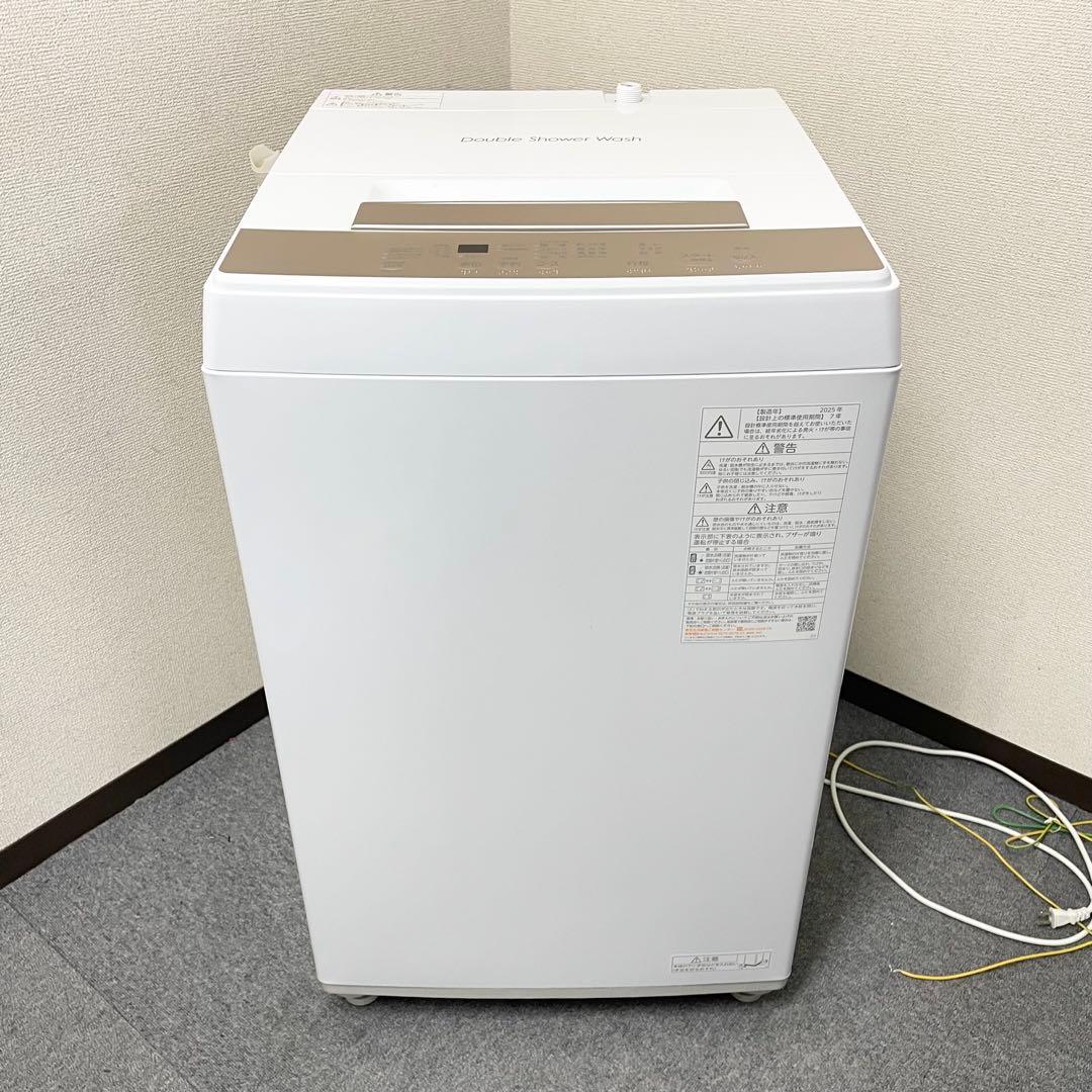 【良品】TOSHIBA 2025年製 全自動洗濯機 4.5kg ホワイト F