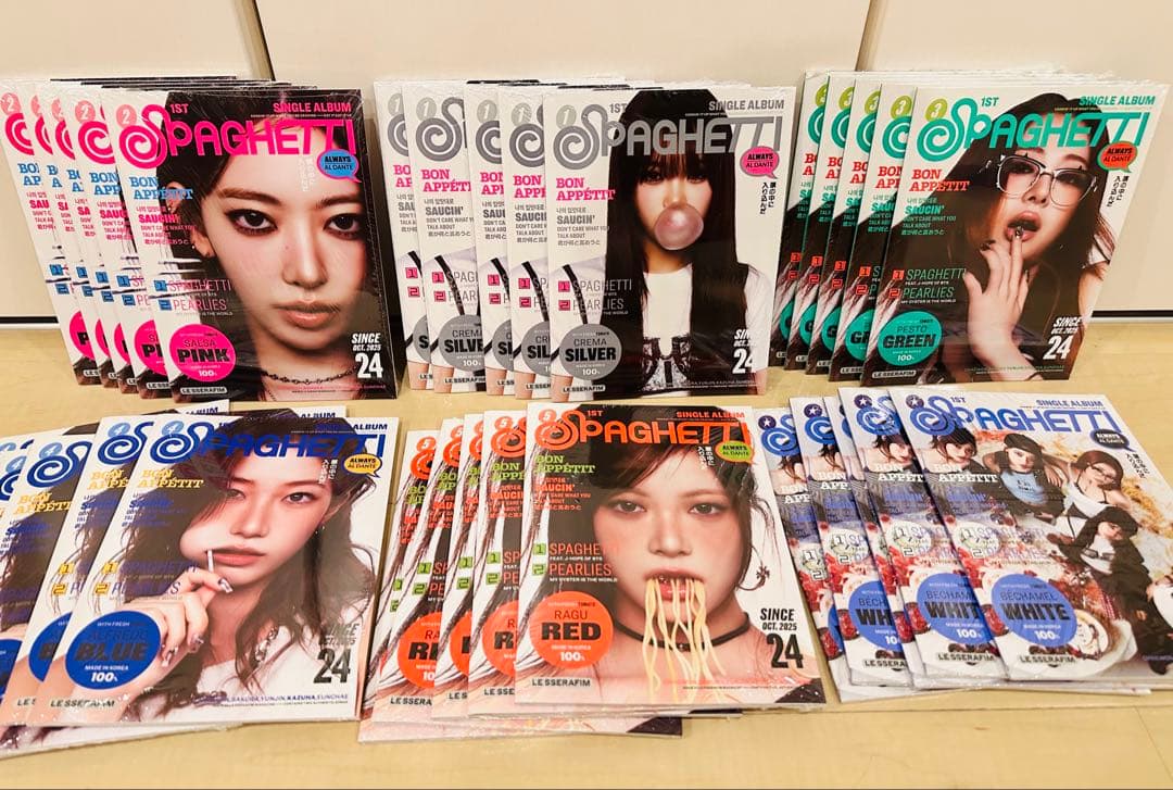 Le sserafim spaghetti 6形態 新品未開封　CD 30枚 Le sserafim spaghetti 6形態 新品未開封 CD 30枚 1st Single Album