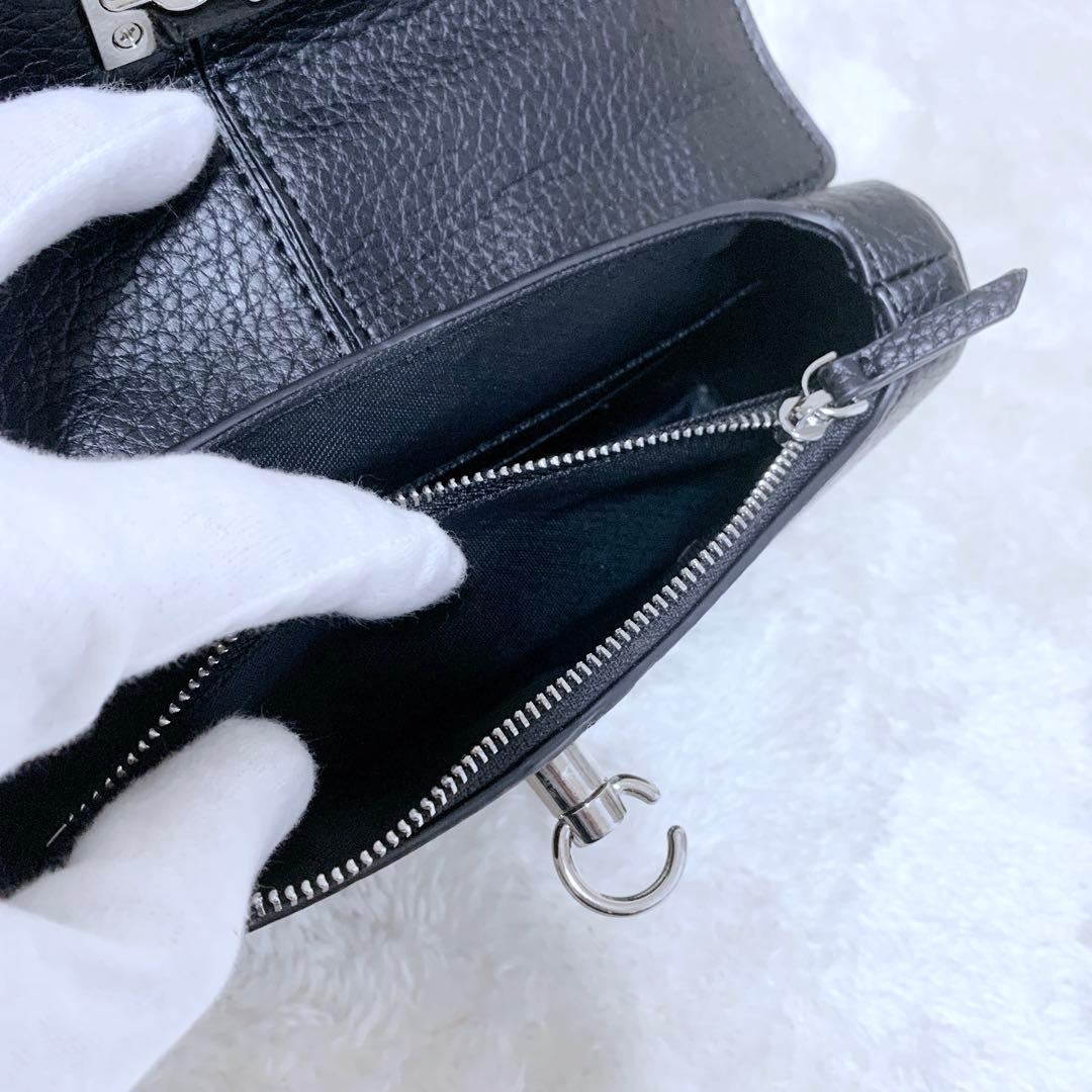 みん様専用】極美品♪ CAFUNÉ スタンスウォレット ブラック シボ革