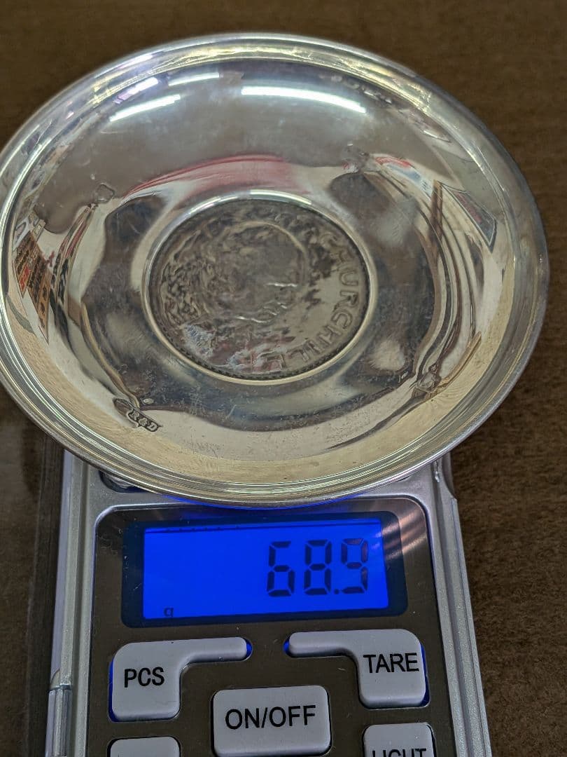 スターリングシルバー925 銀製プレート 68.9gホールマーク刻印有り アンティークシルバー イギリスやフランスのホールマークの見方や保管