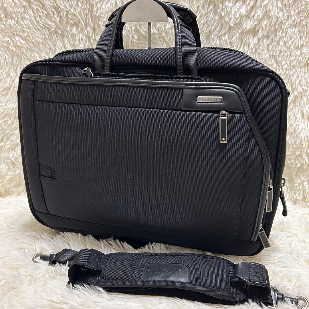 【極美品】エースジーン 3WAY ビジネスバッグ　リュック　ショルダーバッグ ace. GENE LABEL 【セール】エースジーン ビジネスバッグ リュック