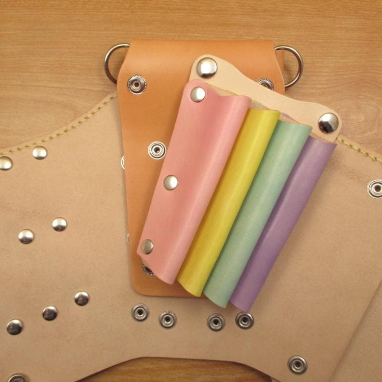 ヌメ革ナチュラル＆カラフル 7丁差し シザーケース SCA-254/NB - WWW