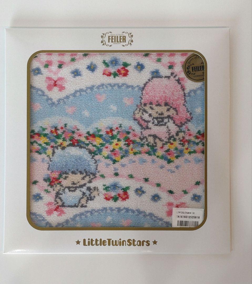 新品、未使用】フェイラー リトルツインスターズ キキララハンカチ