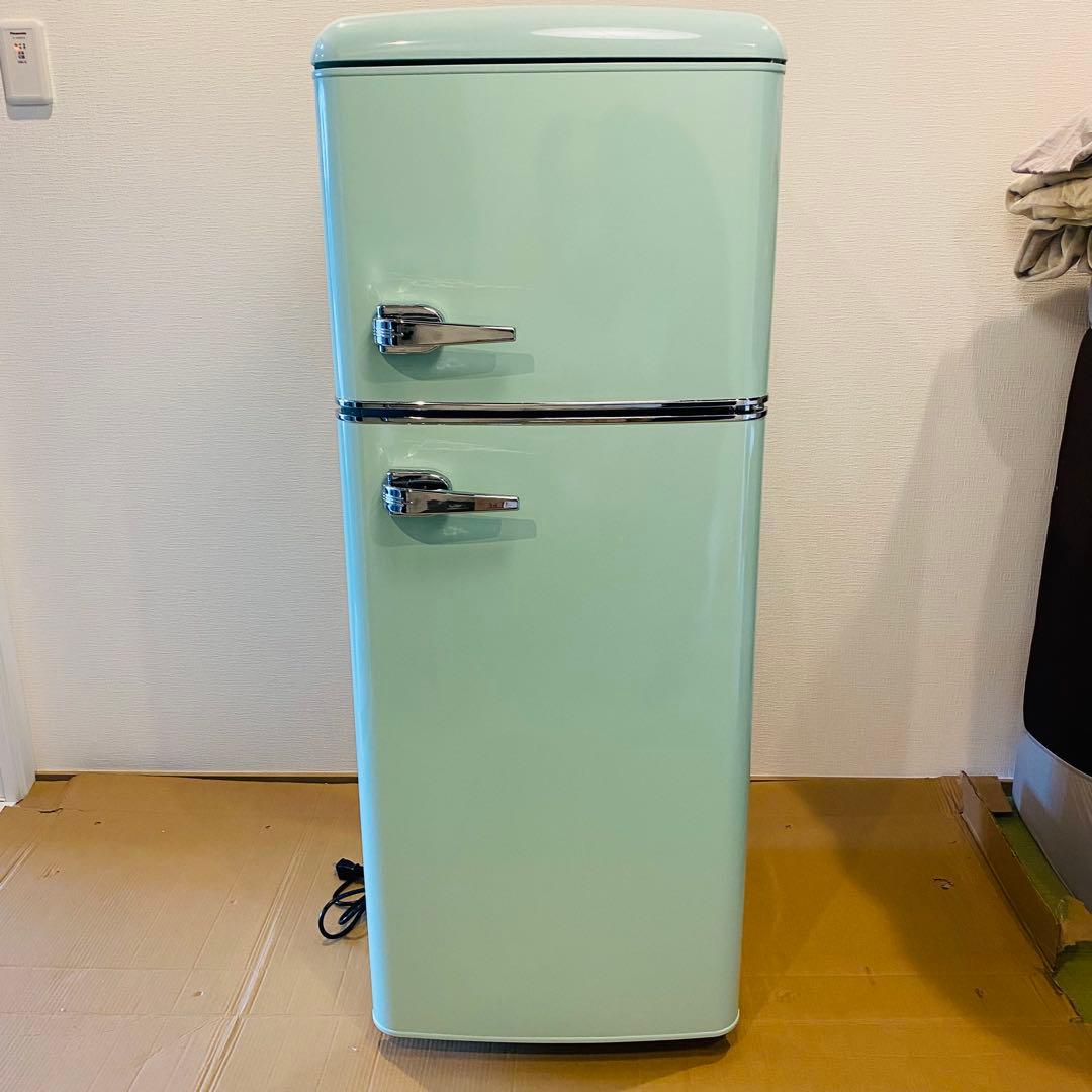 ノンフロン冷凍冷蔵庫 PRR-122D-LG 2021年製 オーヤマ レトロ風 - メルカリ