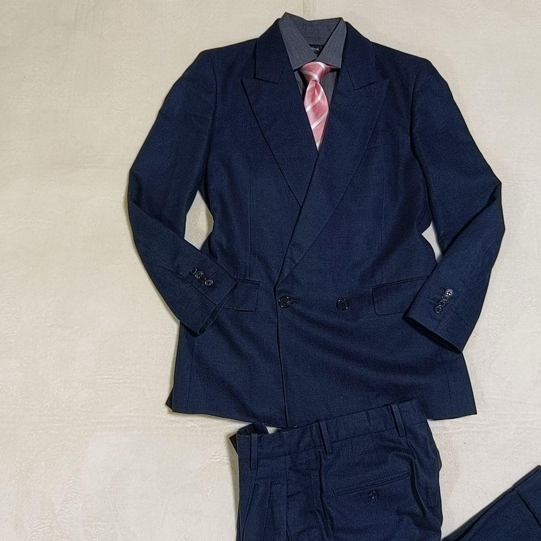 美品】 現行タグ ポールスミス ダブルスーツ 麻シルク オーバーシルエット