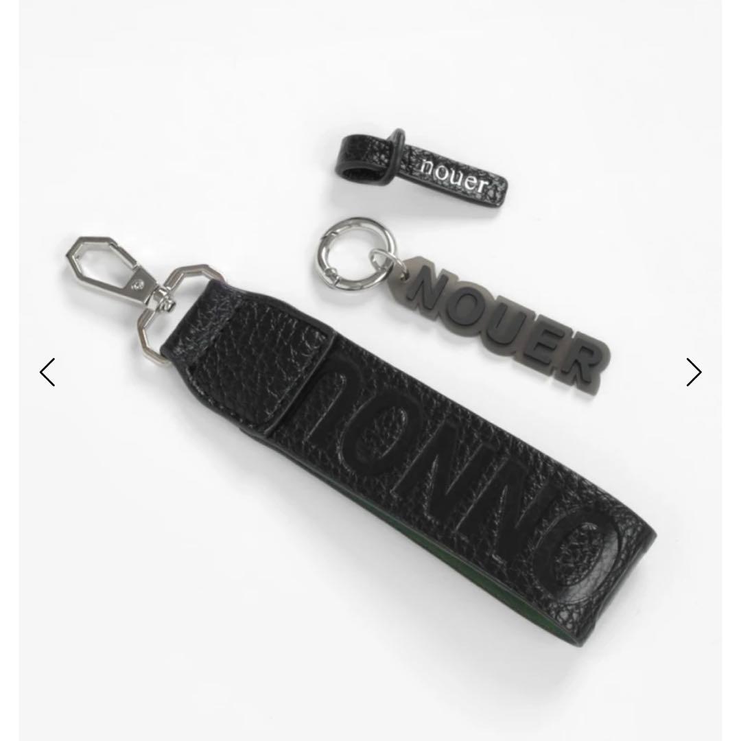 nouer 2way ショルダーバッグ ブラック チャーム3点付き - メルカリ