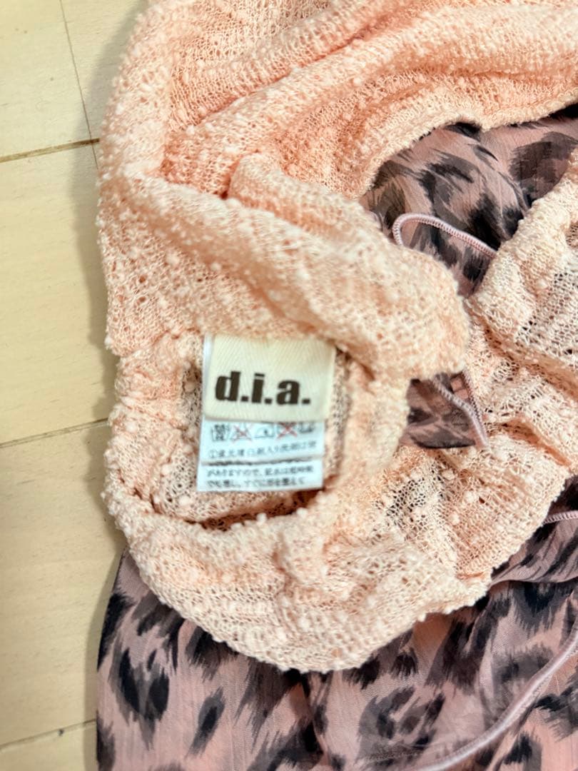 d.i.a. ダイヤ ギャル ヒョウ柄 エプロンキャミ 希少 当時物☆