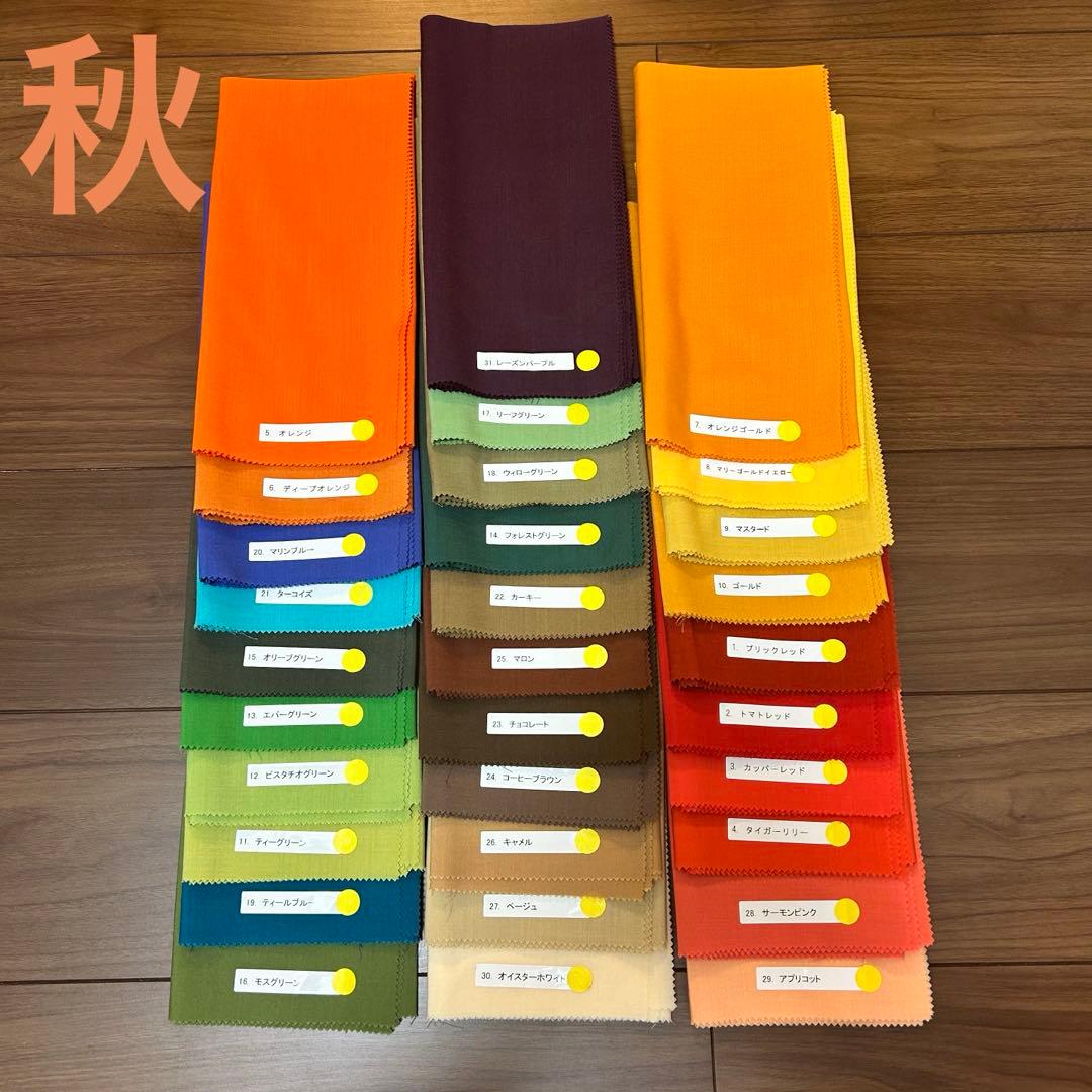 パーソナルカラー ドレープ 布 パーソナルカラー診断 テストドレープ付