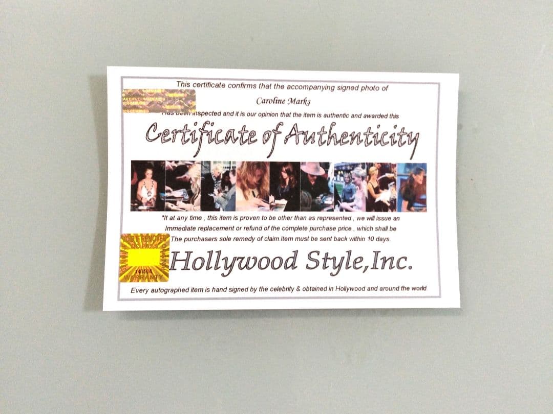 キャロライン・マークス直筆サイン入り2Lサイズ写真… - メルカリ