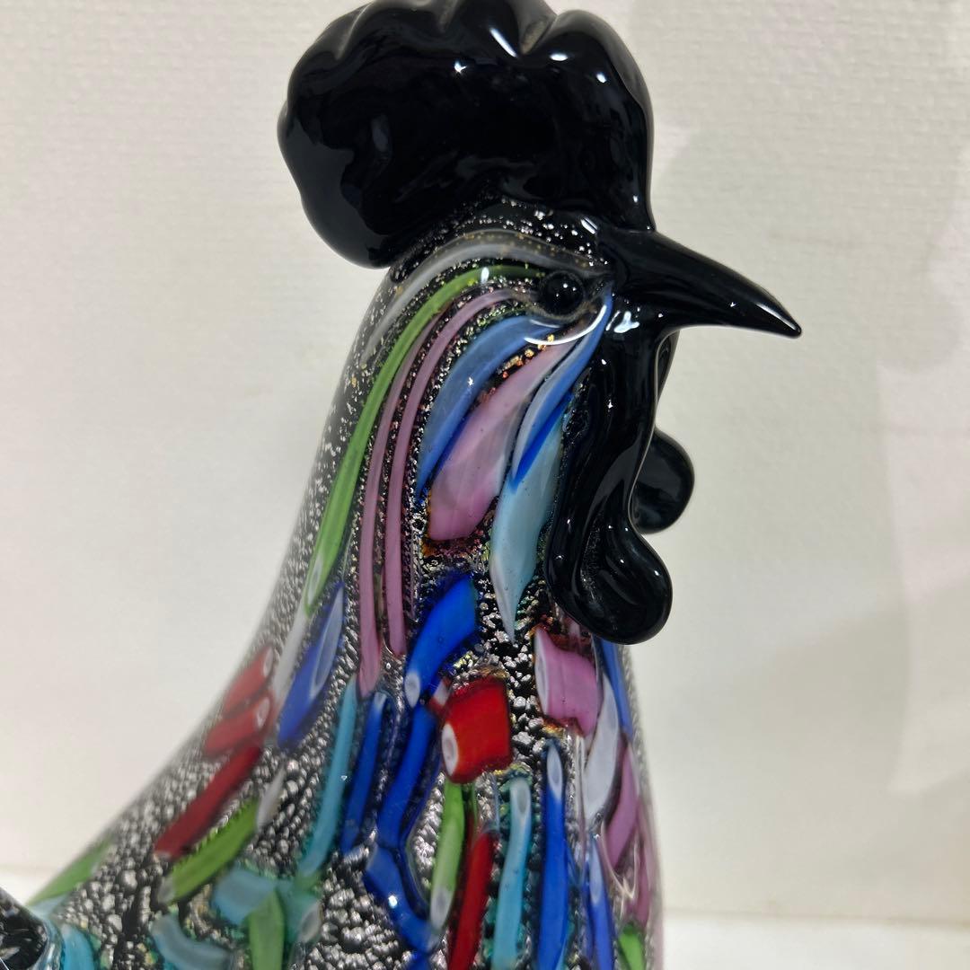 MURANO Formia ムラーノ ヴェネチアン 鶏 美術品 工芸 イタリア製
