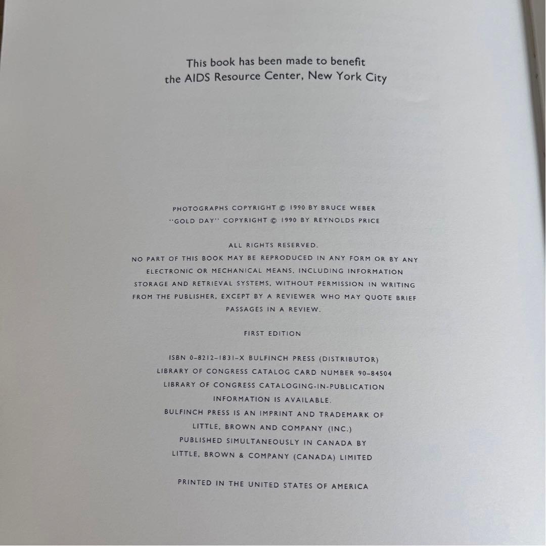BEAR POND Bruce Weber 初版本 1990年 写真集 希少本 - メルカリ