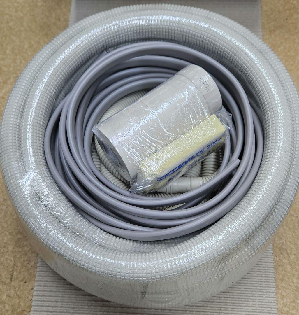 6m◆エアコン配セット◆2分３分フレア加工済◆VVF、非粘着テープ2個◆新品 TOYO フレア配管セット 2分×3分 6×9mm 4m 電線なし｜DIA-234HV 14-3008