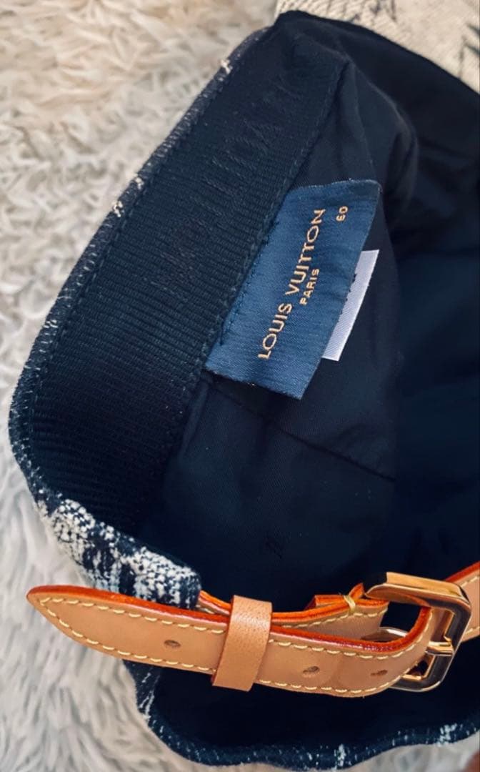 LouisVuitton ルイヴィトン フラワープリント デニム キャップ 帽子
