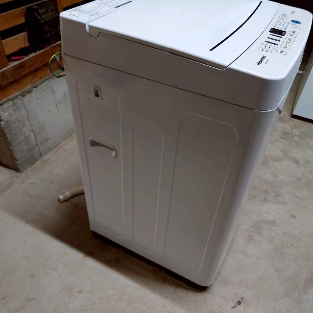 【美品】ハイセンス 4.5kg 洗濯機 風乾燥 2021年製 全国送料無料