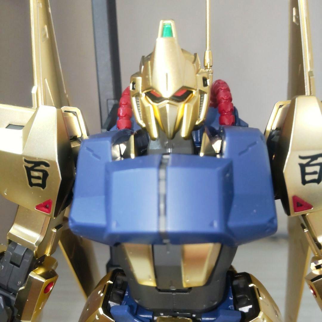 ガンプラMG1/100百式（ゴールドコーティング仕様）素組み完成品ケース