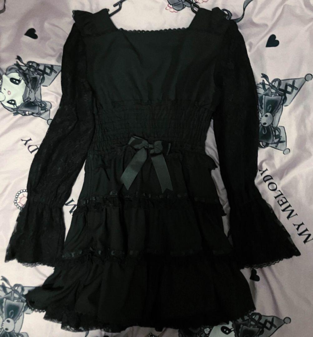 プリンセススリーブワンピース ブラック リズリサ LIZLISA - メルカリ