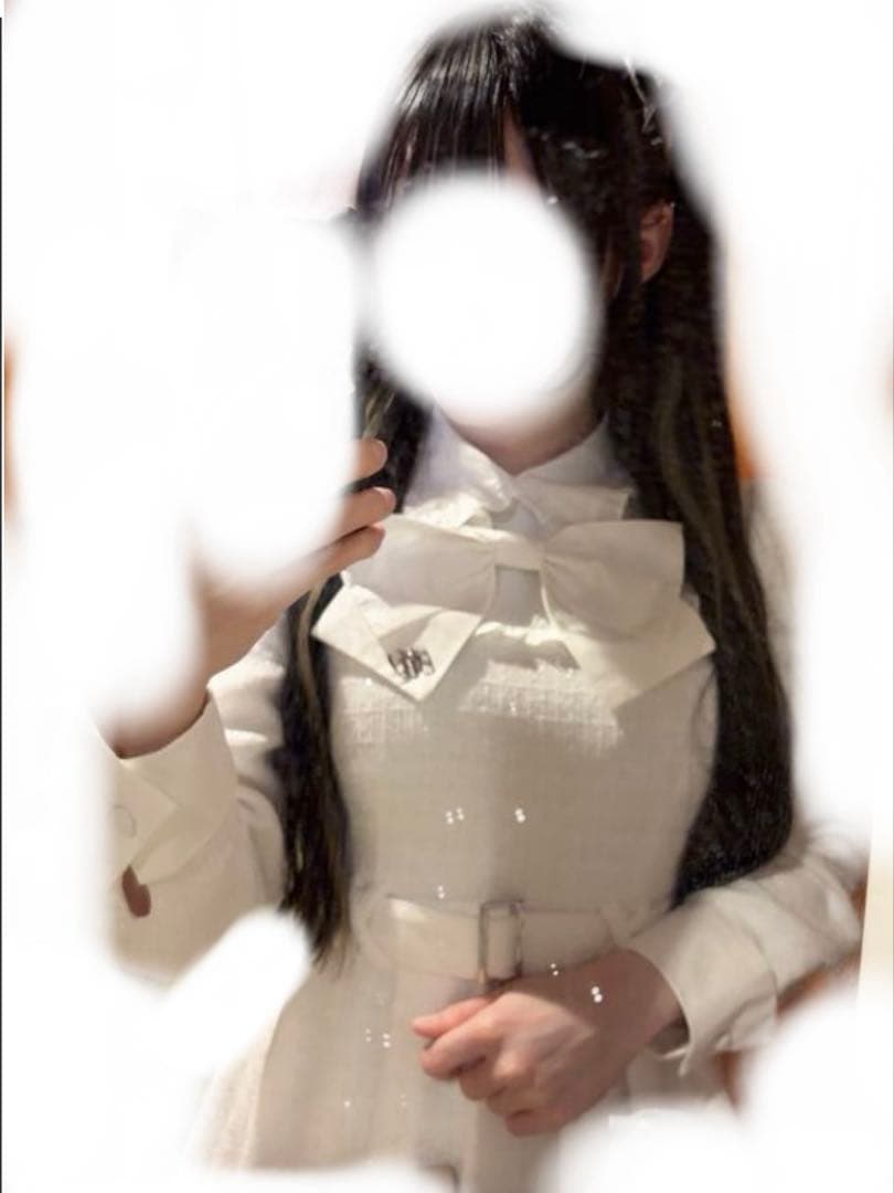 ビッグリボンツイードプリーツワンピース XS ホワイト - メルカリ