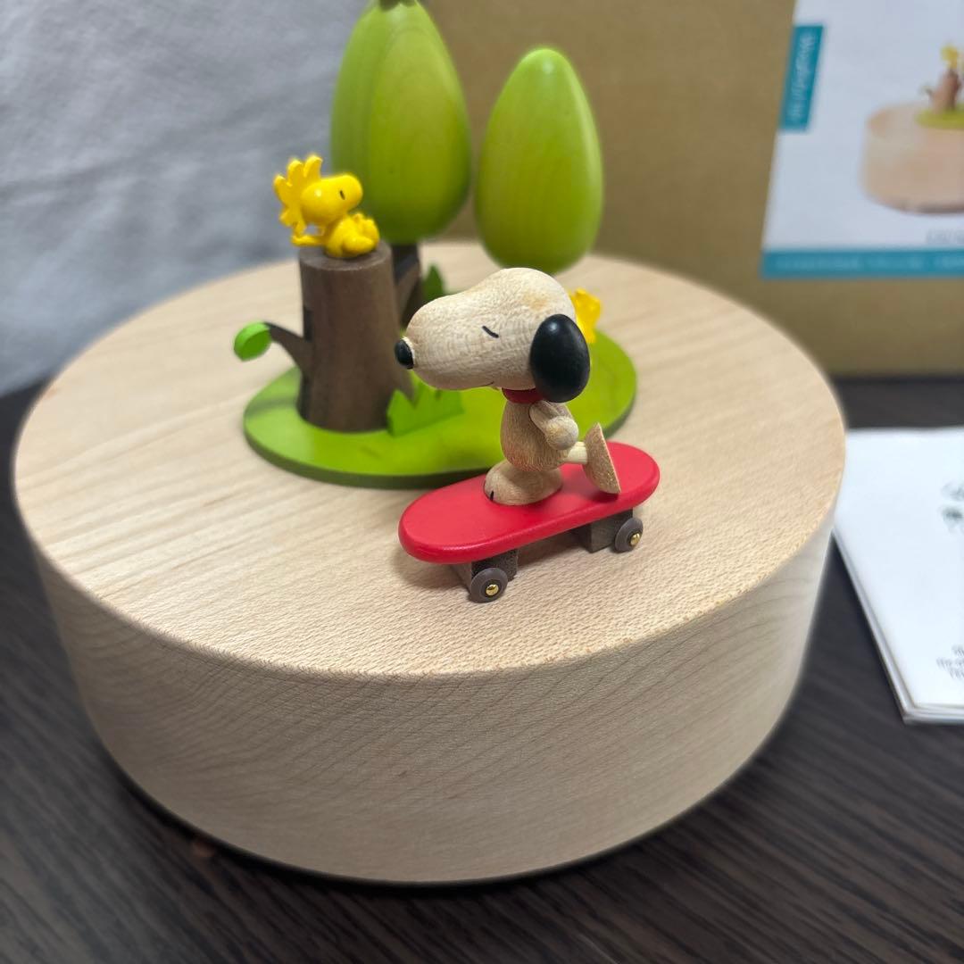 PEANUTS ピーナッツ スヌーピー オルゴール 木製 - メルカリ