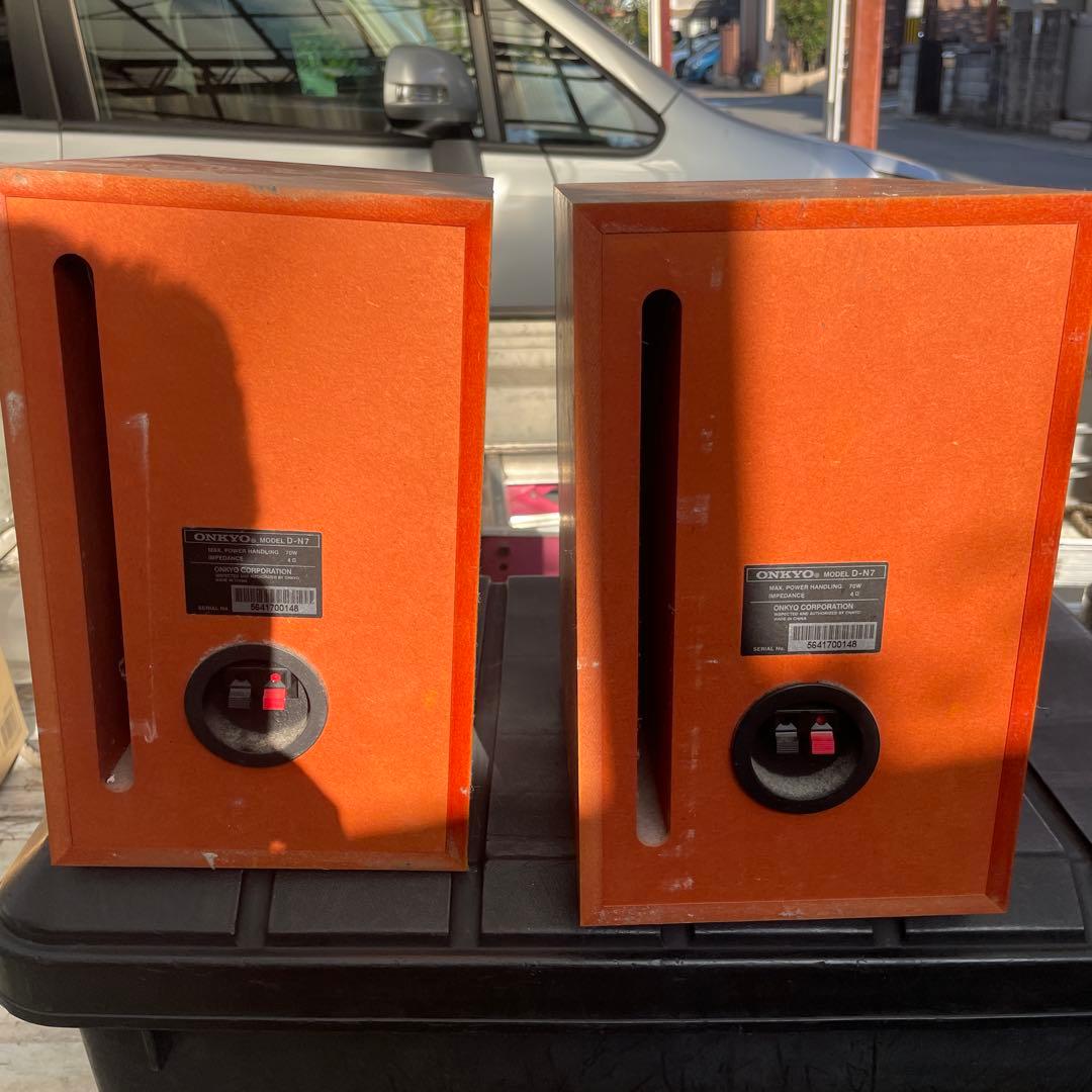 ONKYO ブックシェルフ型スピーカー ブラウン - メルカリ