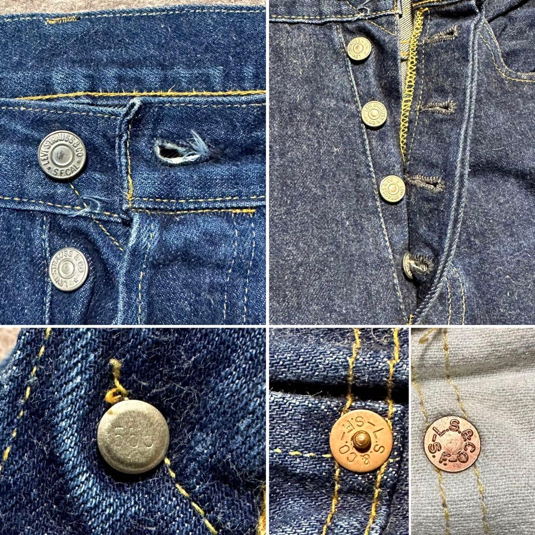 Levi's 501XX 55年 復刻 555 バレンシア 濃紺 USA製 - メルカリ