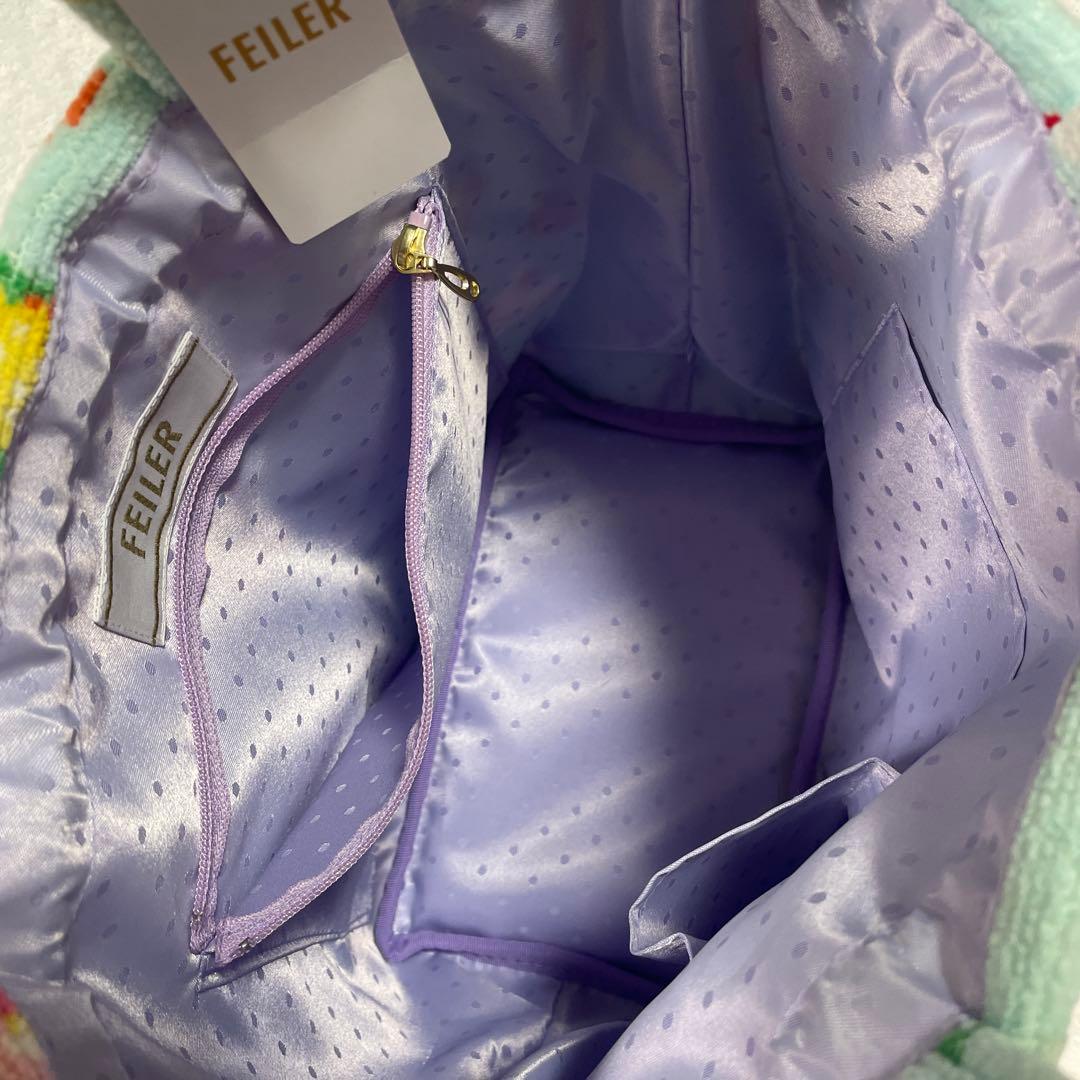 新品未使用】フェイラー 神崎恵さん 巾着バッグ ペールグリーン feiler