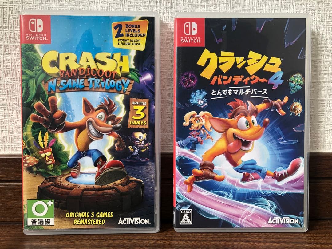 【美品】クラッシュ バンディクー ブっ飛び3段盛り& 4 とんでもマルチバース 完全版】1000万本売れた超名作『クラッシュ・バンディクー ブッとび3段