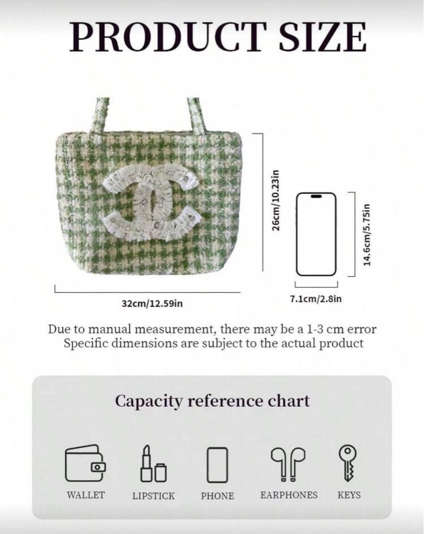 シャネル トートバッグ フリル シャネルノベルティ グリーン - メルカリ