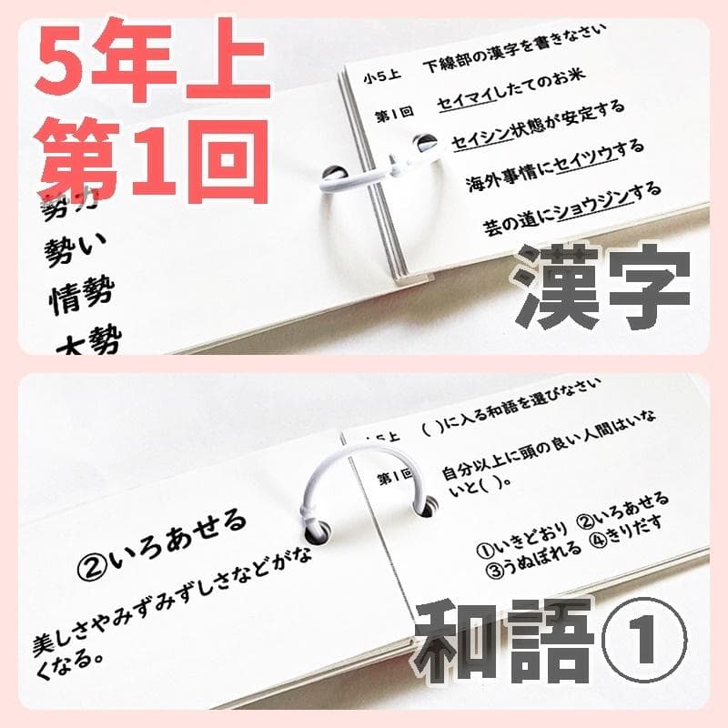 予習シリーズ5年上【5K3】漢字とことば 第1～19回 組分けテスト 中学