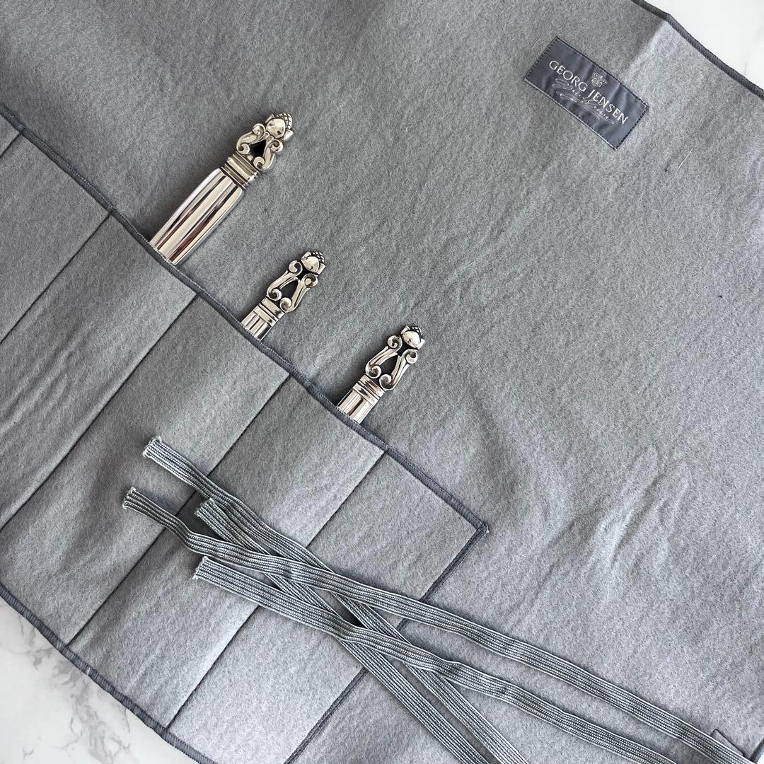 未使用】ジョージ ジェンセン ACORN エコーン ディナー3本セット 純銀