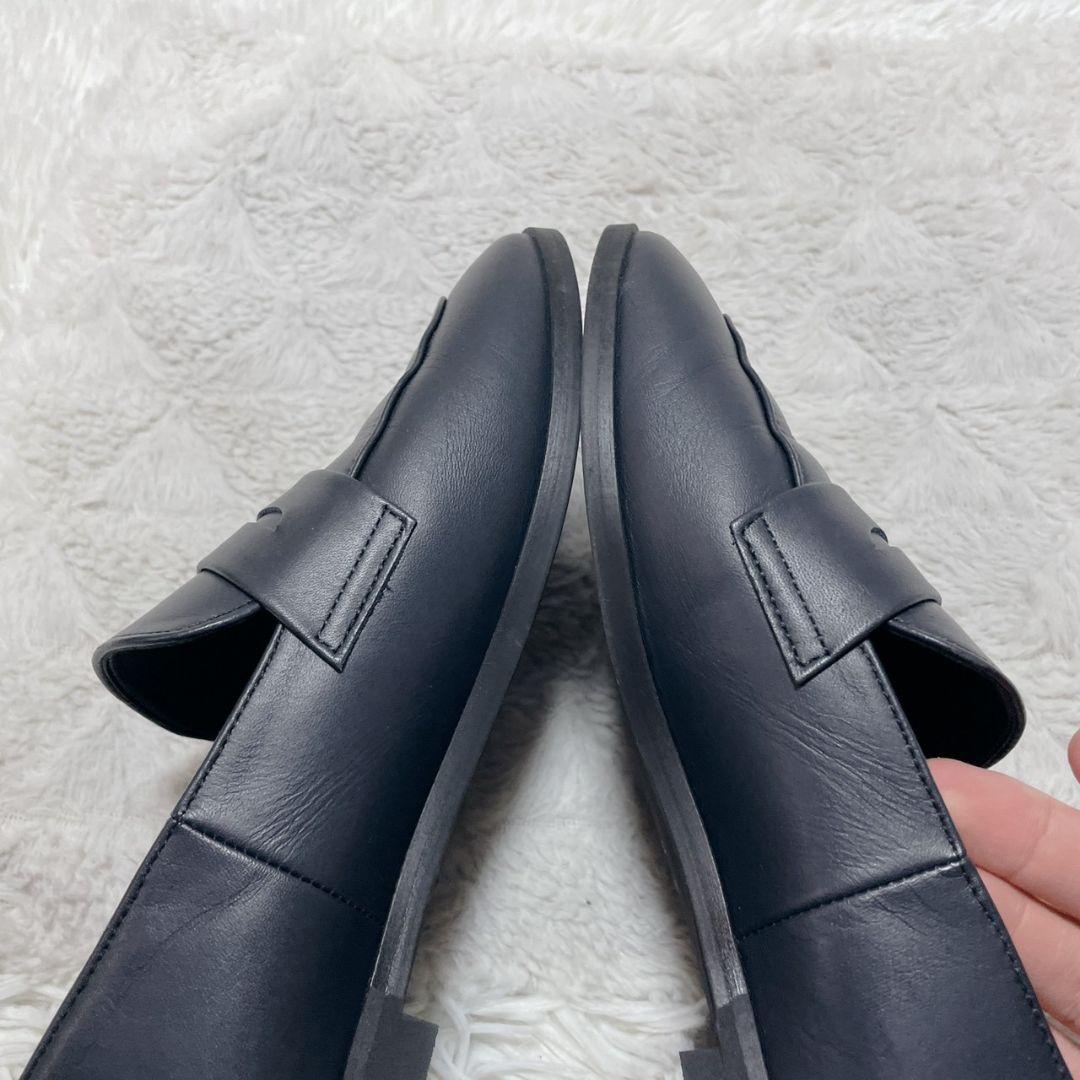 DHYANA ネイビー ローファー 24.0cm フォーマル レディース