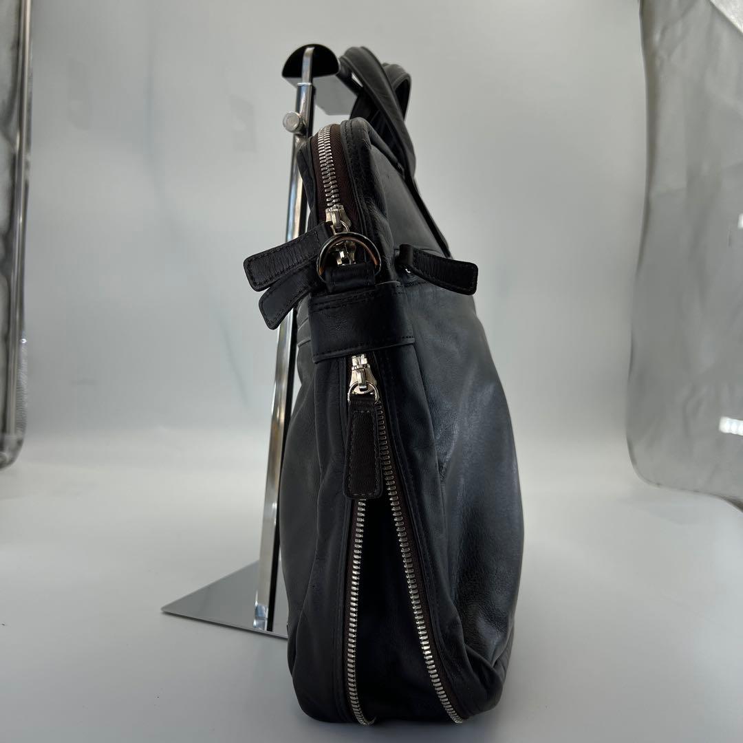 PORTER 吉田カバン レザーブリーフケース 茶 ブラウン A4可 旧ロゴ