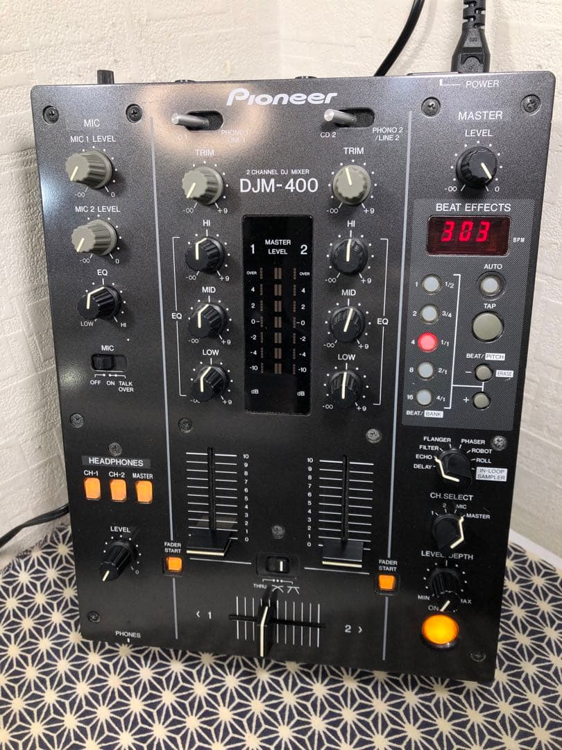 pioneer dj パイオニアDJM-400 縦横フェーダーメンテナンス