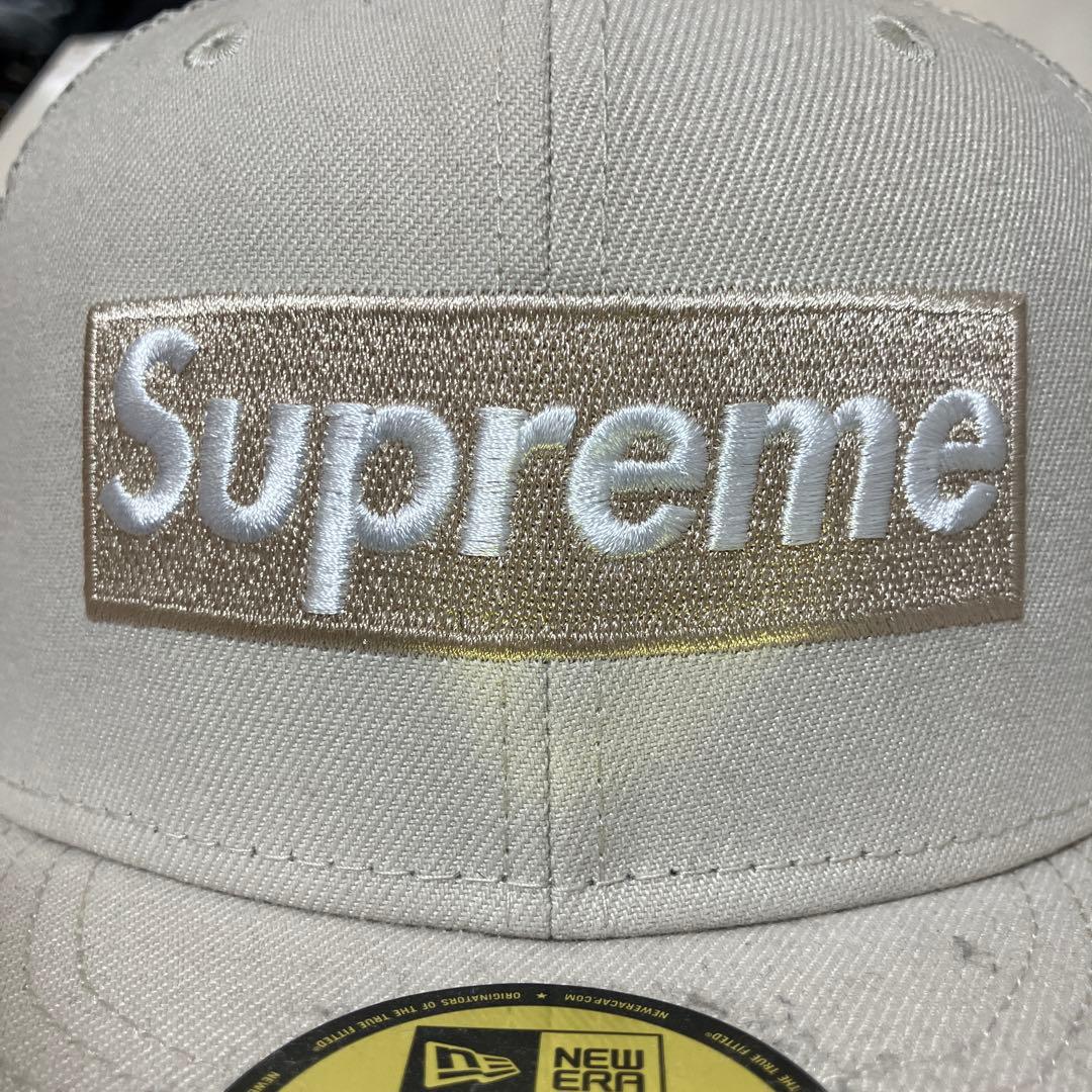帽子 Supreme BoxLogo cap mesh back \"Stone\"