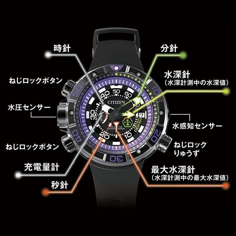 No.082】EVA×CITIZEN PROMASTER初号機 SPECIAL - メルカリ